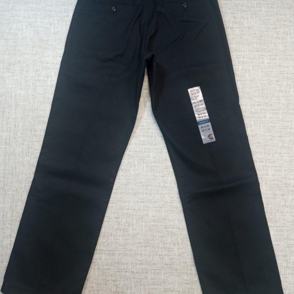 Carhartt Size 30x30 Relaxed Fit Black Twill Work Pants NWT
